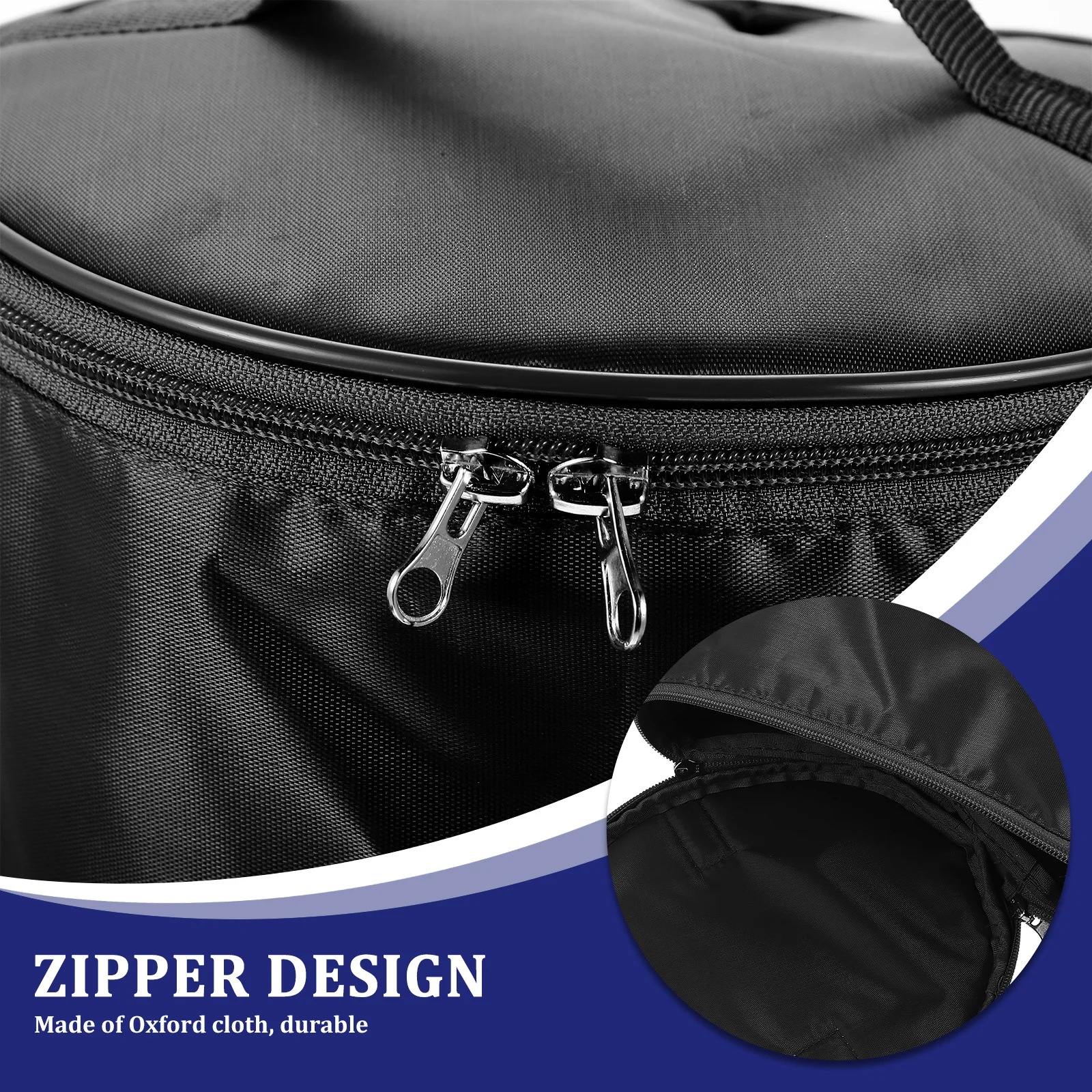 

Pingpong Ball Holder Table Tennis Bag Oxford Cloth Large Capacity Portable Storage Pouch Zipper Design Outdoor Sports Accessory