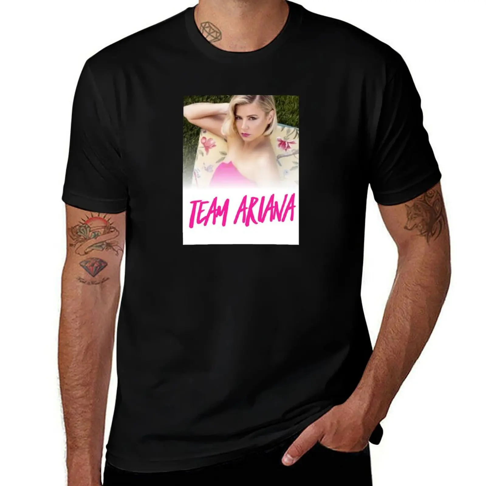 

Ariana madix - team Ariana 2 T-Shirt t shirt man plain anime tshirt cotton tshirt 100% T-Shirt