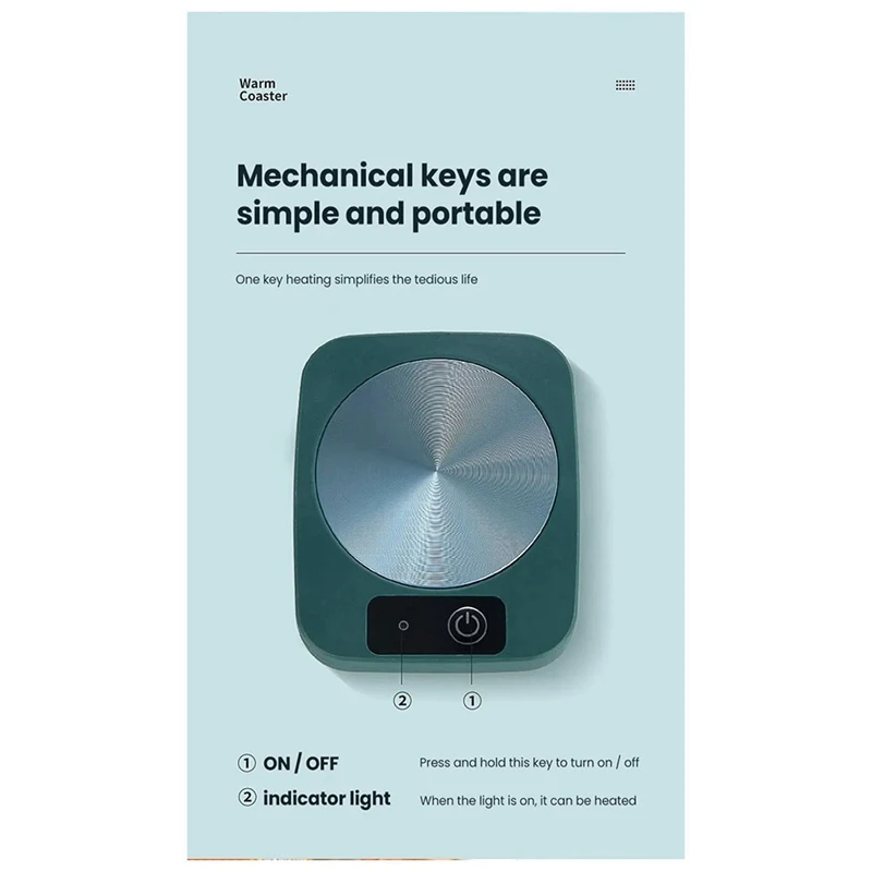 USB Electric Heater Cup Mug Warmer Mug Warmer Heater Warm Mat Constant Temperature Coaster For Home Office Gift Easy Install , A