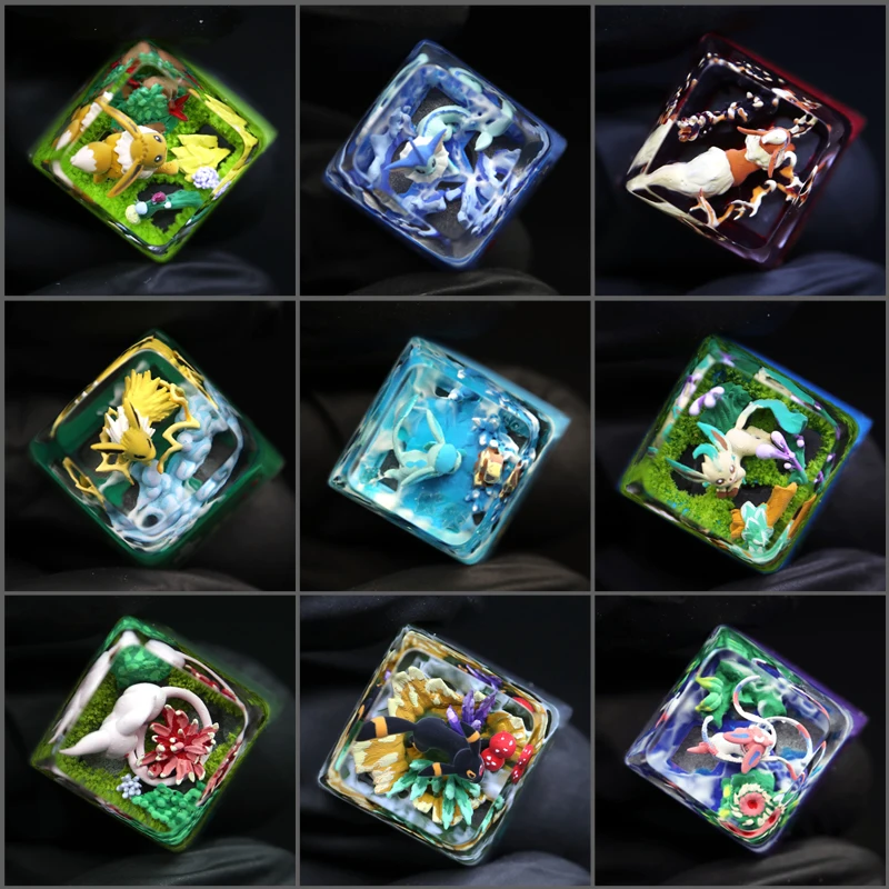 

Key Cap Mechanical Keyboards Keycap Personality Creativity Cute Anime Peripherals 3D Resin Cherry MX axis Keycaps R4 Height