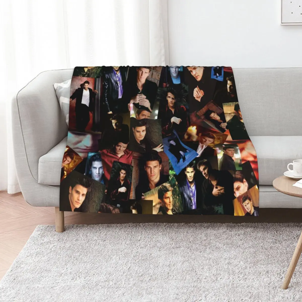 Angel Collage Throw Blanket Multi Use Warm Blanket for Living Room Bedroom