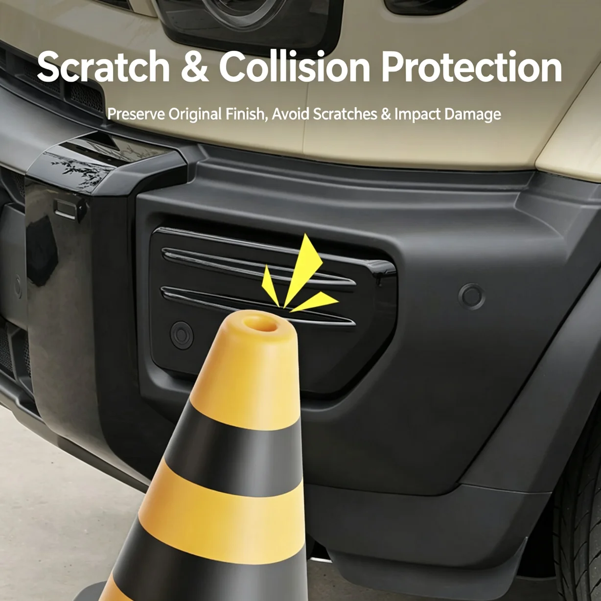 For Chery ICAUR ICAR V27 Car Radar Protective Cover Front and Rear Bumper Guard Cap Anti-Collision Exterior Modification Parts view 4