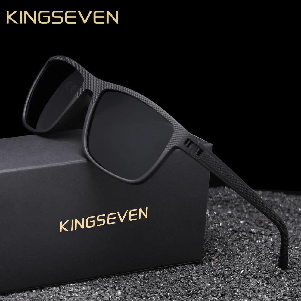 KINGSEVEN Brand New Sunglasses Men Women Ultralight Polarized UV400 Glasses Fashion Rainbow Trendy Driving Vacation Eyewear