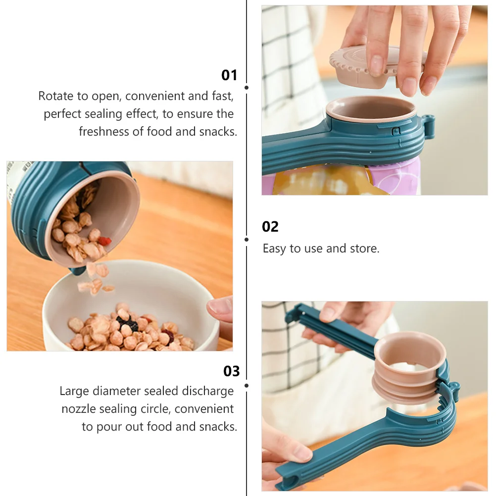 

Large Diameter Sealing Clip Food Bag Sealer Snack Storage Moisture Proof Freshness Keeper Nozzle Clamp Kitchen Cabinet