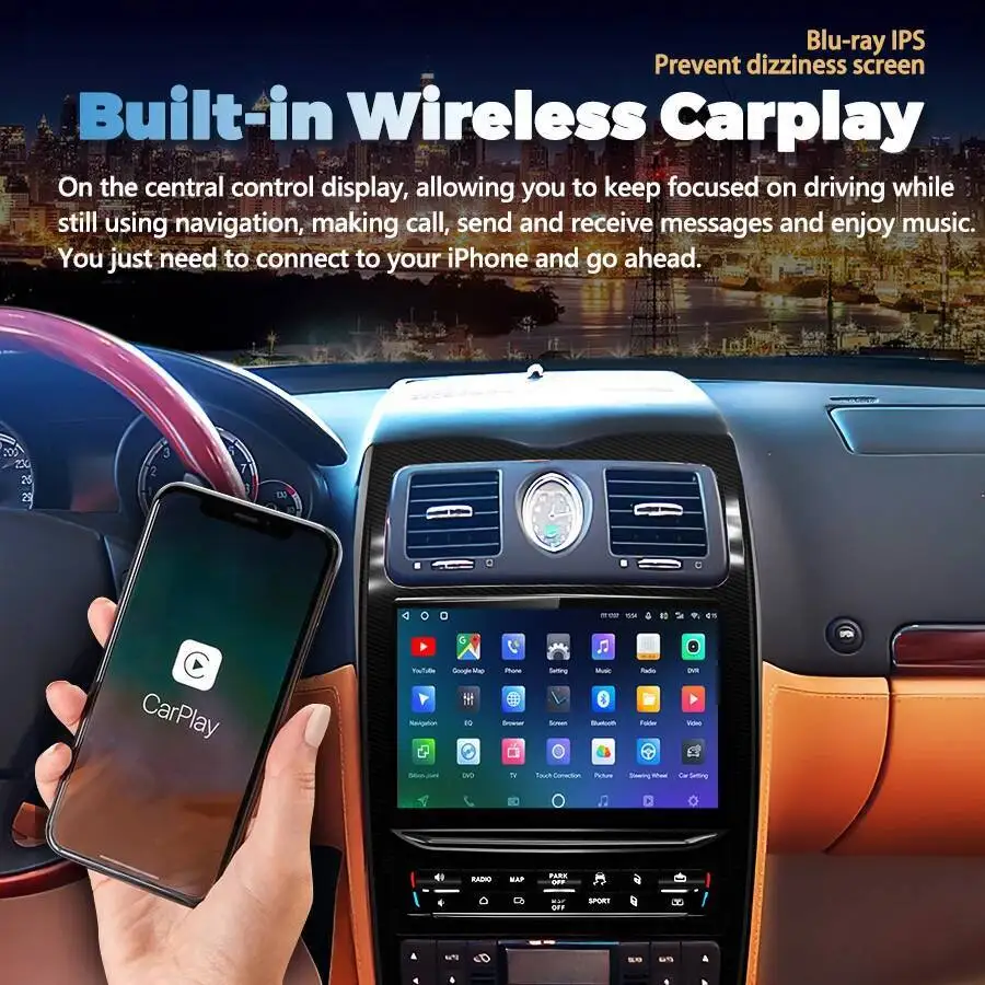 10.26” Android Multimedia Video Player For Maserati Quattroporte 2004-2012 Stereo Carplay Car Autoradio Navigation GPS Bluetoot
