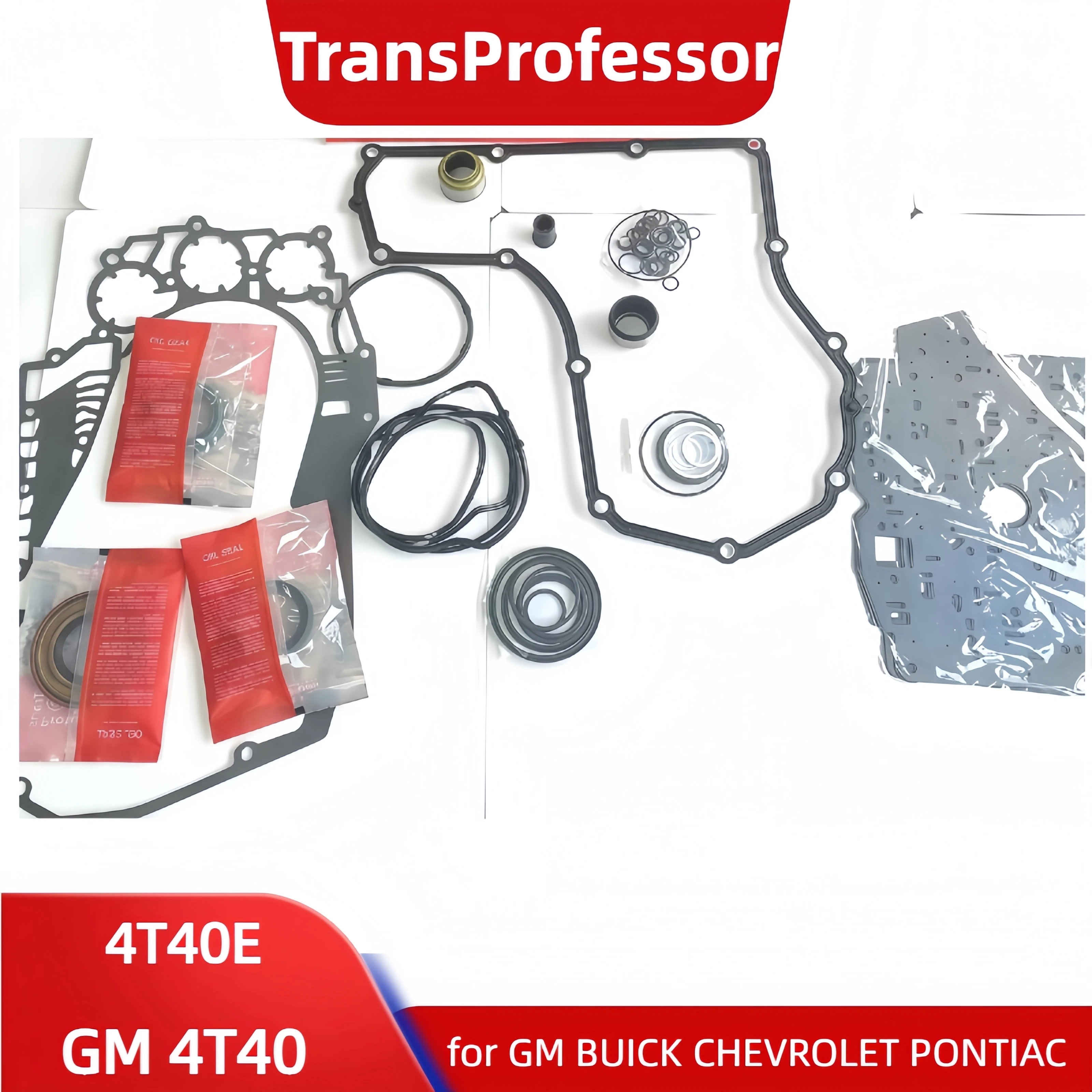 Kit de Reparación y Revisión de Transmisión 4T40E 4T40 4T45 4T45E para GM BUICK CHEVROLET PONTIAC, Juego de Juntas y Sellos TransProfessor OHK para Automóviles