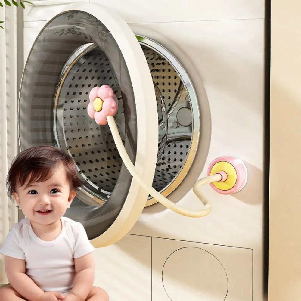 Flower Shape Washing Machine Door Stopper Flexible Holder Suction Type Front Load Washer Door Prop Door Stopper Clip