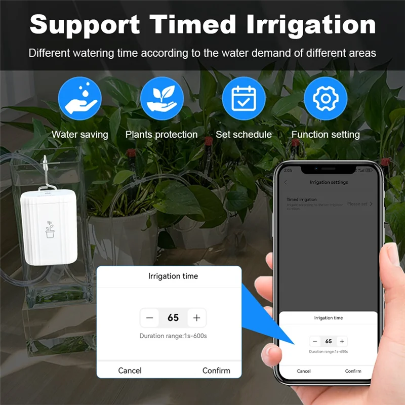 

P4-Wifi Smart Drip Irrigation System Tuya Automatic Intelligent Plant Watering Spike Device Self-Watering For Indoor Plants