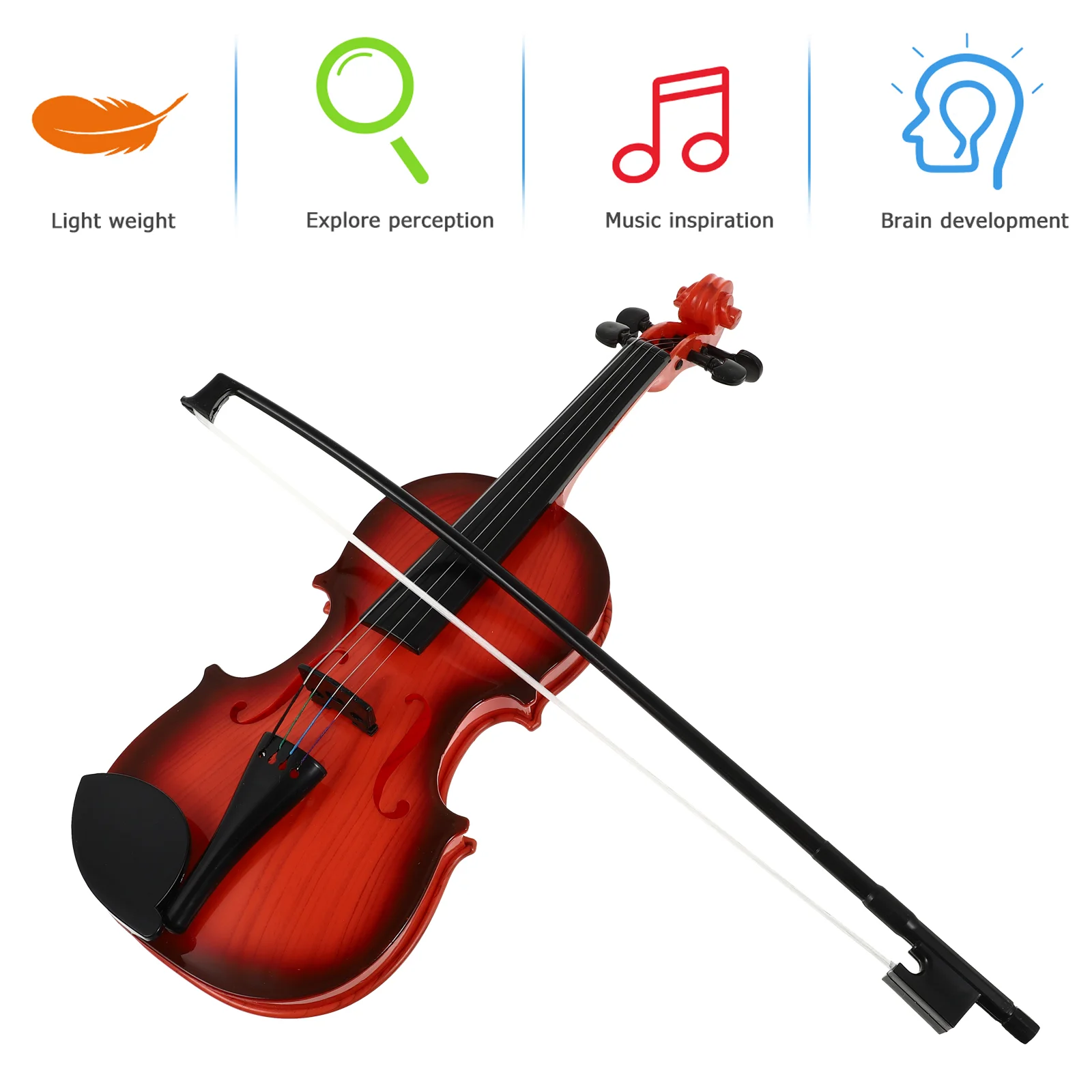 Simulated Violin Smooth Surface Musical Instrument for Kids Early Learning Toy Child Beginner Abs Plaything Children