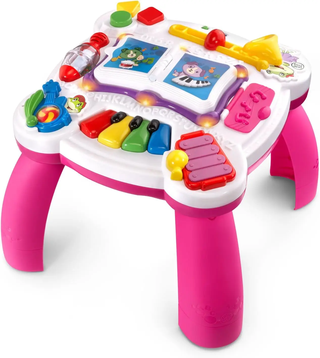 

Interactive Musical Learning Table for Toddlers, Pink - 70+ Songs, Bilingual English/Spanish