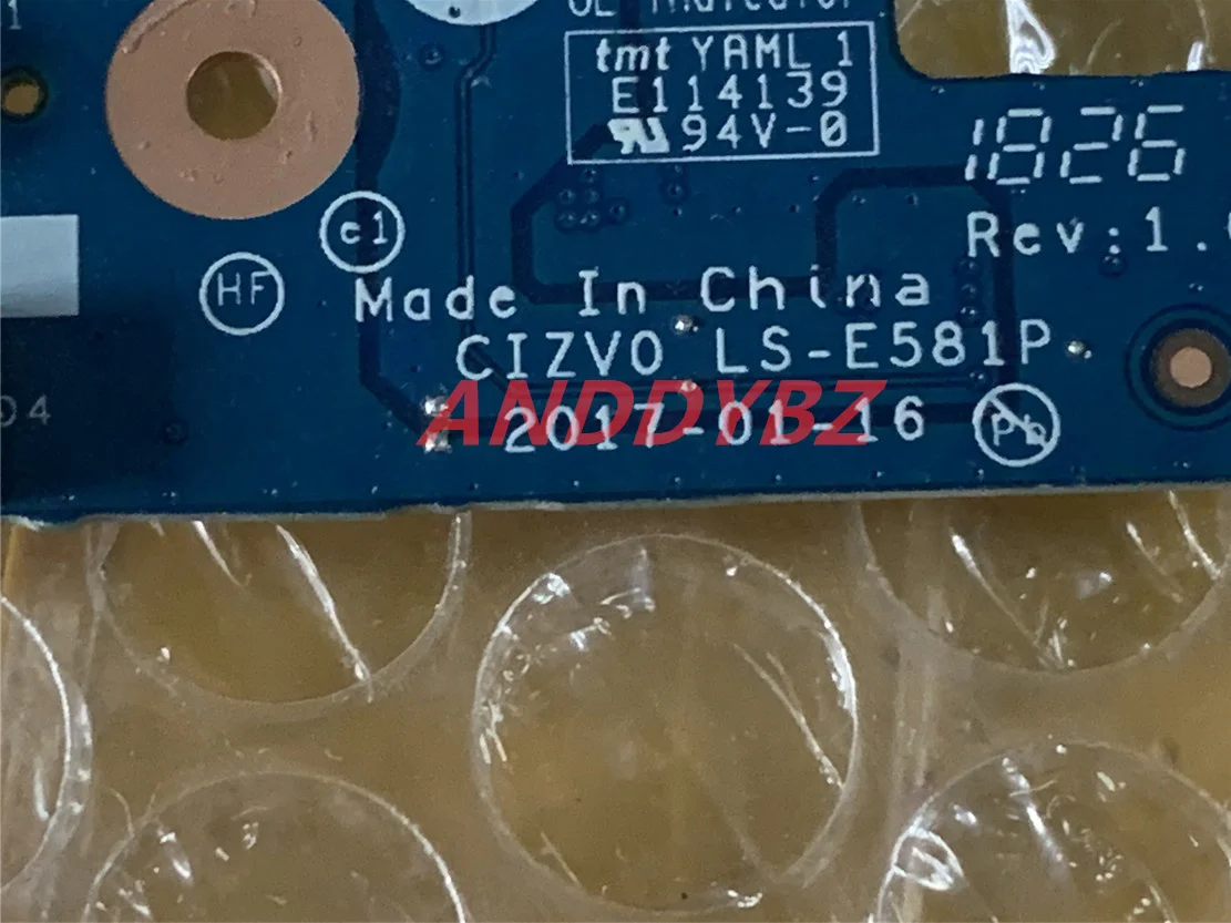 Genuine USB audio board FOR LENOVO IdeaPad 720s-14ikb v720-14ikb GIZV0 ls-e581p   tested good