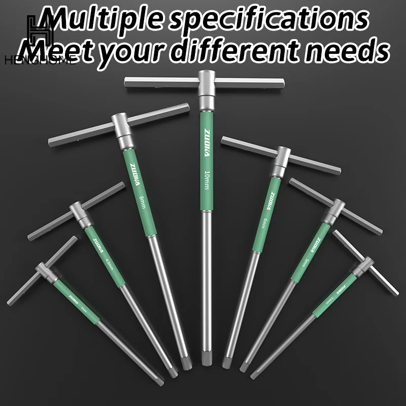 1 قطعة T/L 2/2.5/3/4/5/6/8/10 مللي متر مفك براغي نجمية T نوع ألين عرافة وجع كروم T-شكل أداة اليد تمديد T-مفتاح بانة