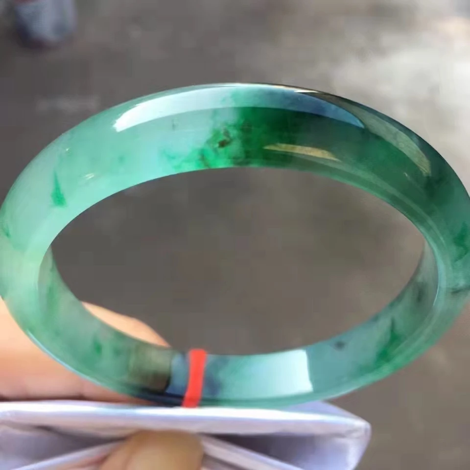 Burma Jade Bangle Women Healing Gemstone Fine Jewelry Myanmar Grade A Jadeite Ice Floating Certified Jade Bangles Bracelets Gift