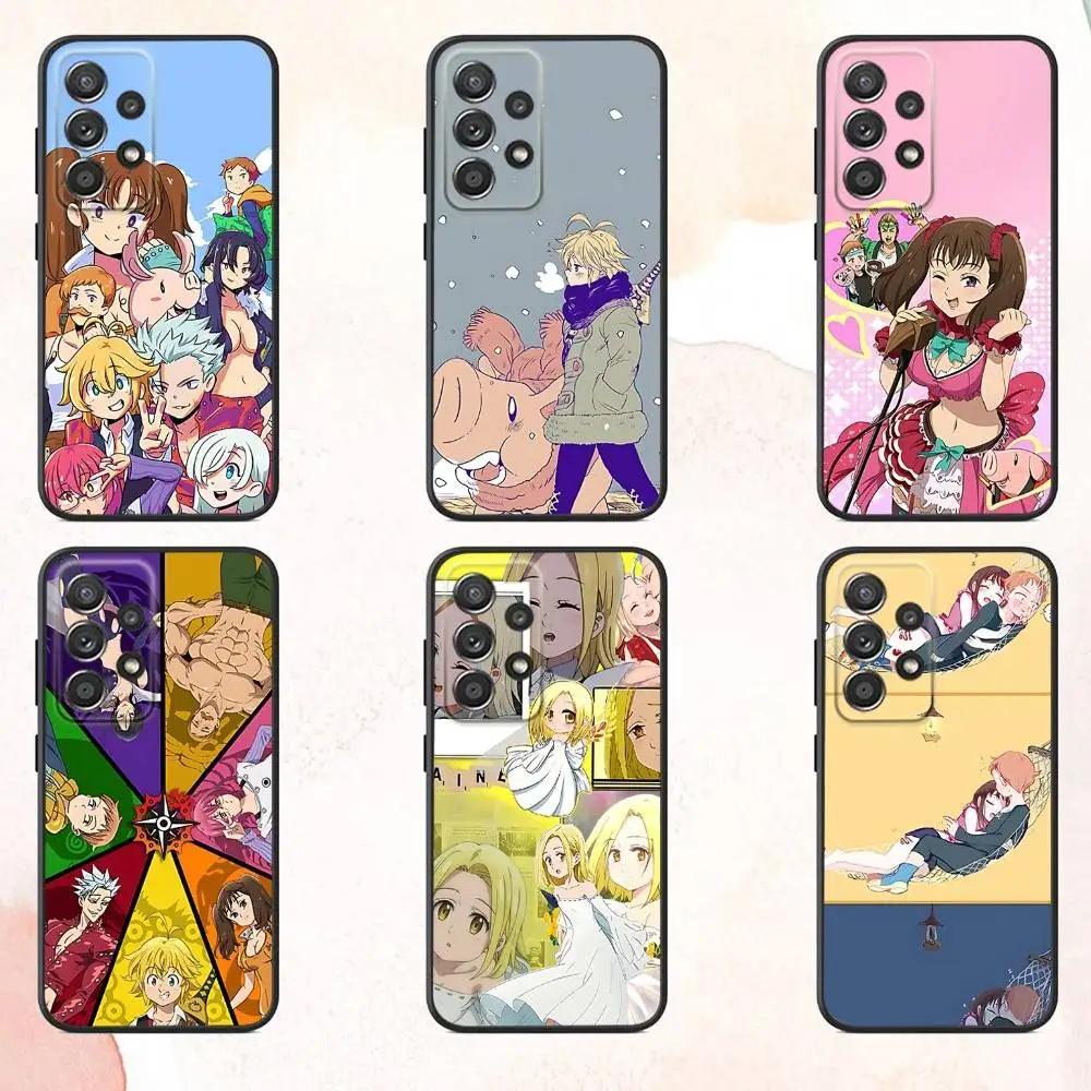 

S-Seven D-Deadly Sins Phone Case For Samsung S25,S24,S21,S22,S23,S30,Ultra,S20,Plus,Fe,Lite,Note,10,9,5G Black Cover