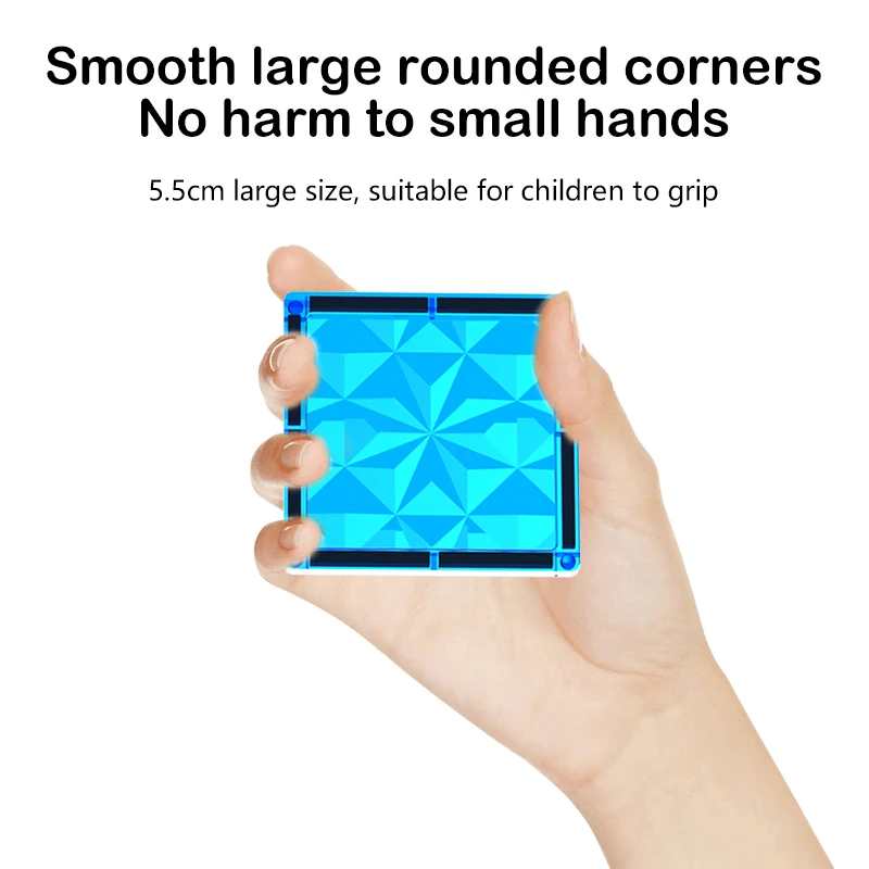 مجموعة مكعبات بناء قلعة البلاط المغناطيسي ثلاثية الأبعاد من برينسيس - ألعاب تعليمية جذعية حسية للأطفال الصغار - بناء مغناطيسي وردي