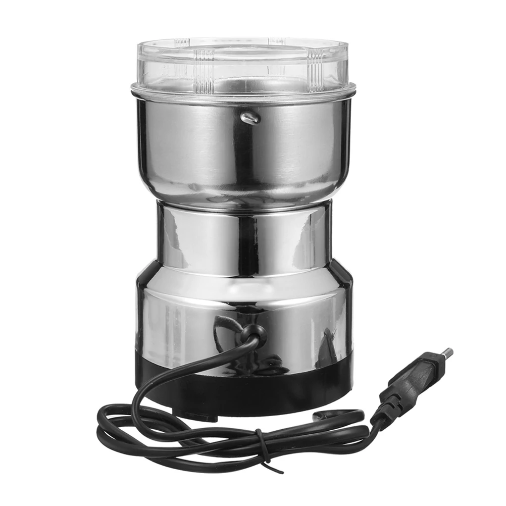 

Electric Coffee Bean Grinder Stainless Steel Home Milling Machine for Grains Medicinal Materials Easy Clean 30s
