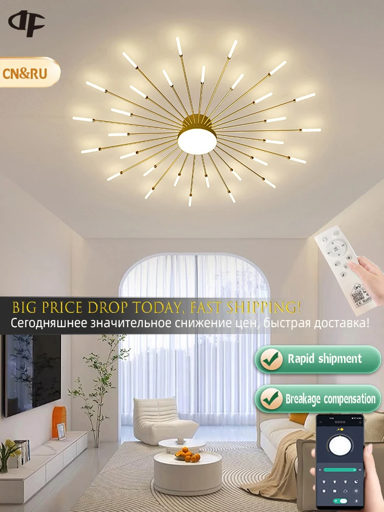 

Indoor Creative Led Ceiling Light Fireworks Ceiling Lamp For Bedroom, Living Room, Dining Room,Ceiling Chandelier, Home Lighting