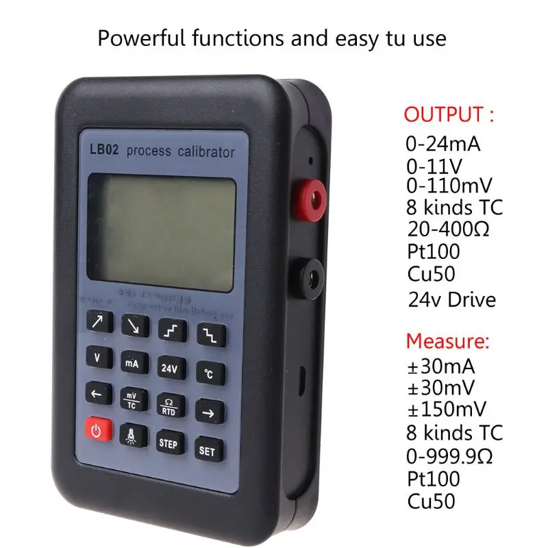 

LB02 Calibrator Tester Resistance Current Voltmeter Signal Generator Two Connector Terminals 4-20mA/0-10V