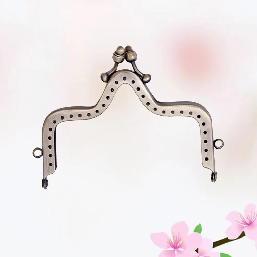 10Cm Crown Mountain Shape Metal Purse Frame Retro Style Coin Bag Decorative Lock for Bag Making DIY Purse Frame