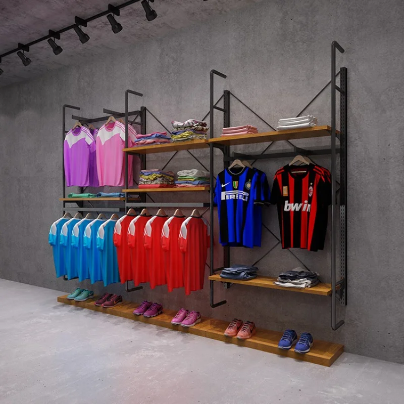 [Customized]Clothes sports shop display rack retail sports shop design