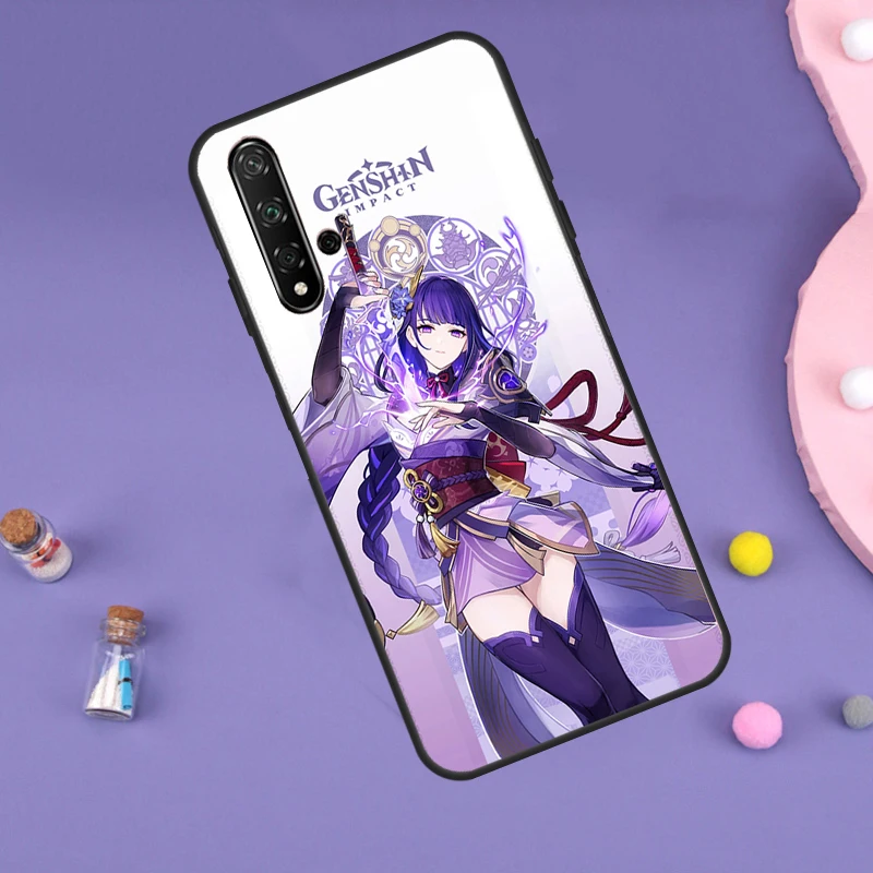 Genshin Impact Raiden Shogun Case For Huawei P30 P20 P40 Lite Nova 5T 11i 8i 3i 9 10 SE 11 Pro Y90 Y70 Y61 Y60 Y91 Cover image 6