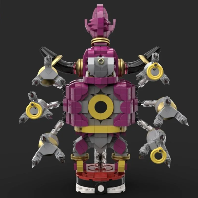 

957 шт. MOC Hoopa Unbound, модель строительных блоков, мифический покемонский дизайн, развивающая игрушка «сделай сам» для детей, подарок на день рождения