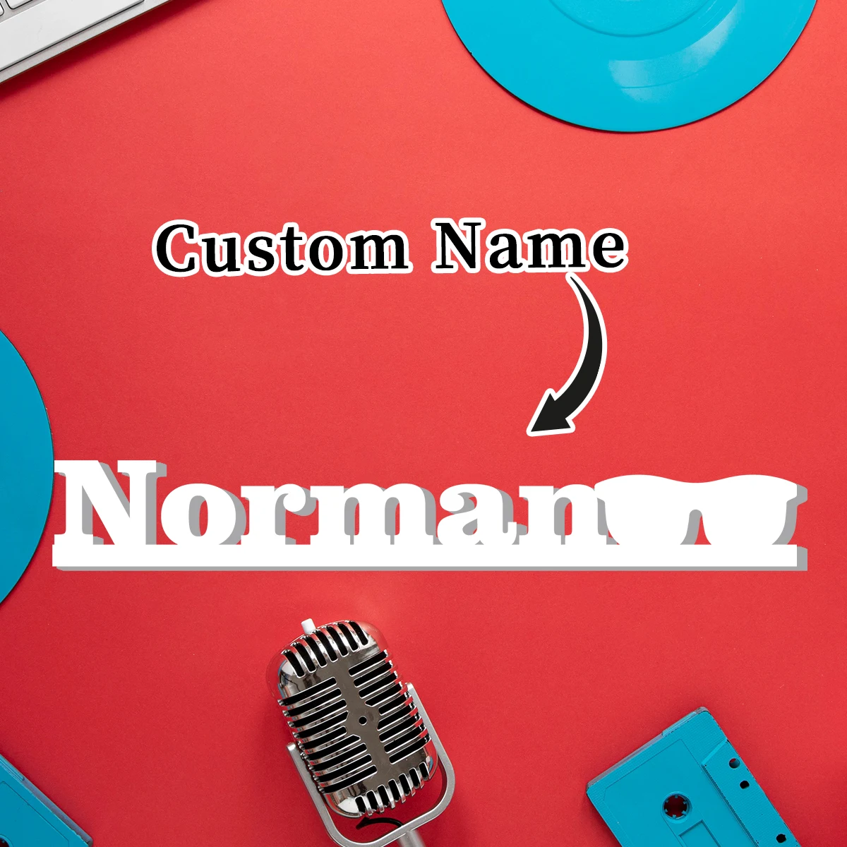 1pc Custom Sunglass Style PVC Ornament ,DIY Bedroom Living Room Table Wall Decor,Wedding Birthday Anniversary Graduation Gift - view 2