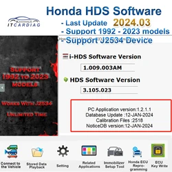 2023 Last Update For Honda HDS Software Online Service Support ECU Programming for HONDA/ACURA Diagnostic System