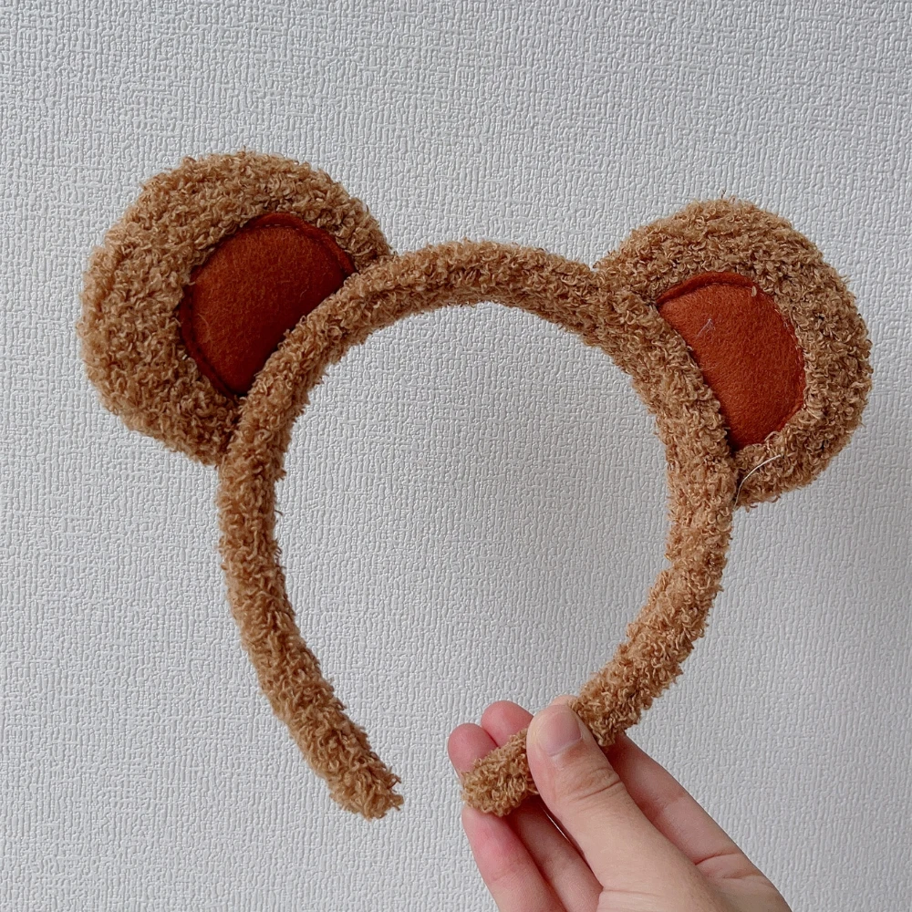 Lolita Plush Hair Hoop Animal Bear Ears Headwear Furry Headband Cute Headpiece Anime Fancy Dress Cosplay Accessories