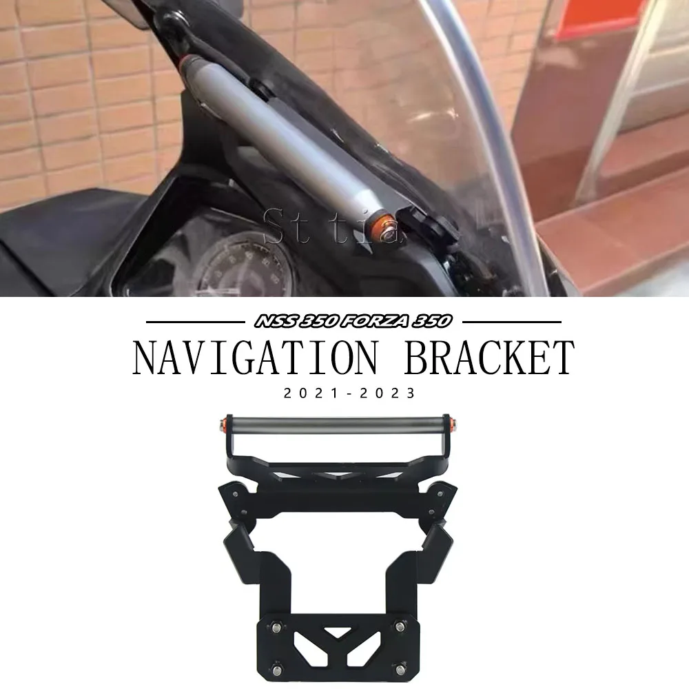 

New FORZA350 NSS 350 Motorcycle Accessories Mobile Phone Holder With GPS Navigation Adapter For Honda Forza 350 NSS350 2021-2023