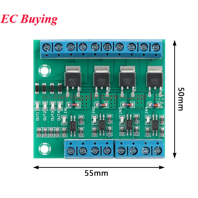 MOS FET F5305S 60N03 4-kanałowy kontroler impulsowy wyzwalający impulsy PWM Wejście Stałe Do Silnika LED 4-drożny 4-kanałowy Mod — zdjęcie produktu 5