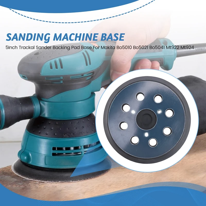 5Inch Trackal Sander Backing Pad Base For  Bo5010 Bo5021 Bo5041 Mt922 Mt924