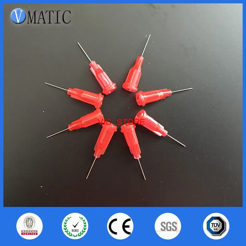 شحن مجاني 100 قطعة 25 جرام الدقة S.S. الاستغناء عن إبرة تلميح 0.5 "الغراء الاستغناء إبرة نصائح 1/2 بوصة
