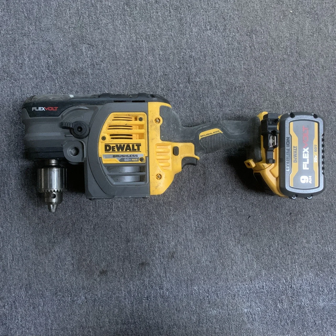 

DeWalt DCD460 60V Max Li IOn Flexvolt Joist Drill & Stud Bare Includes 9.0AH battery second-hand