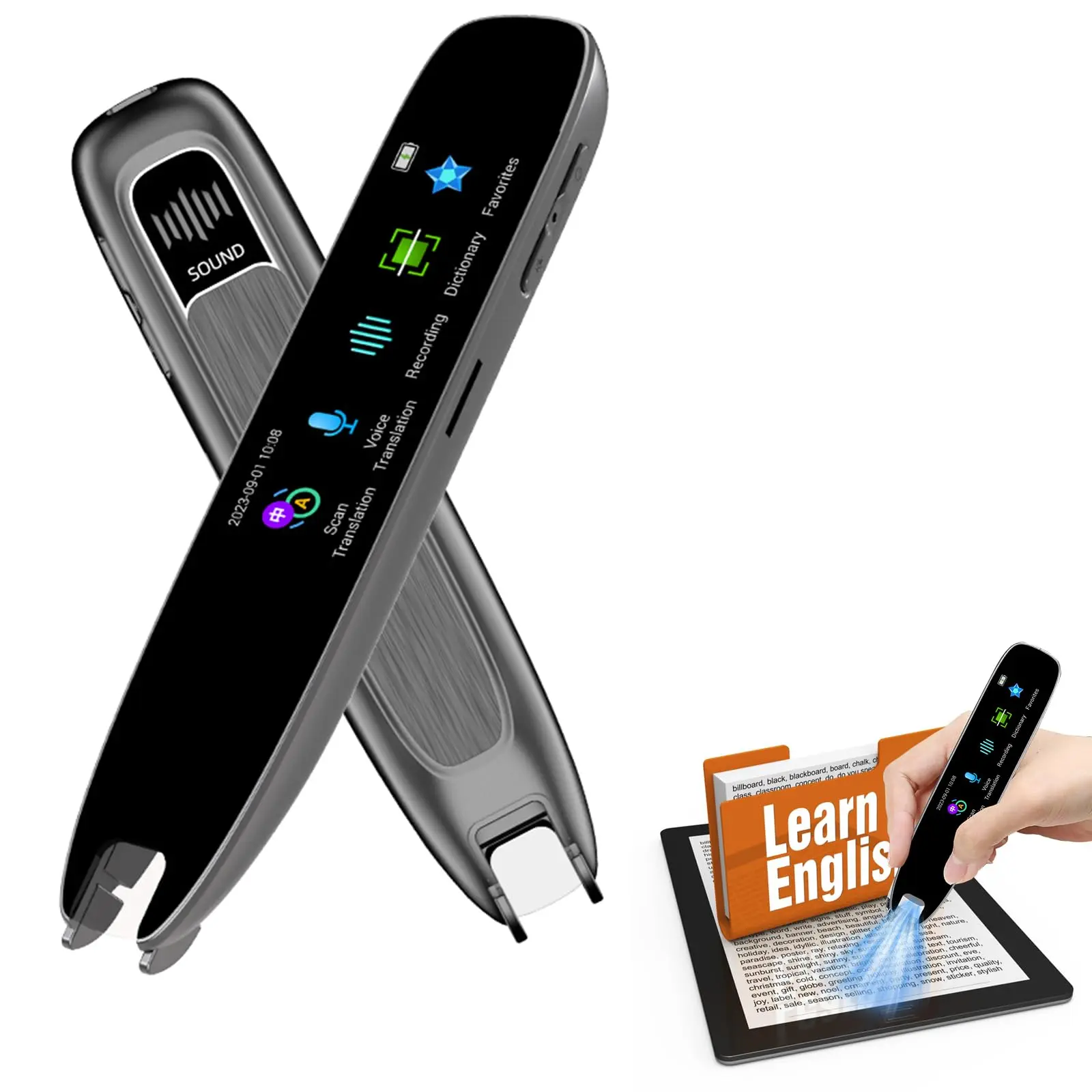 

Scan Translator Pen,13 Language Translator Device for Dyslexia Kids Adult,Instant Voice Translator Pen for Study Travel Business
