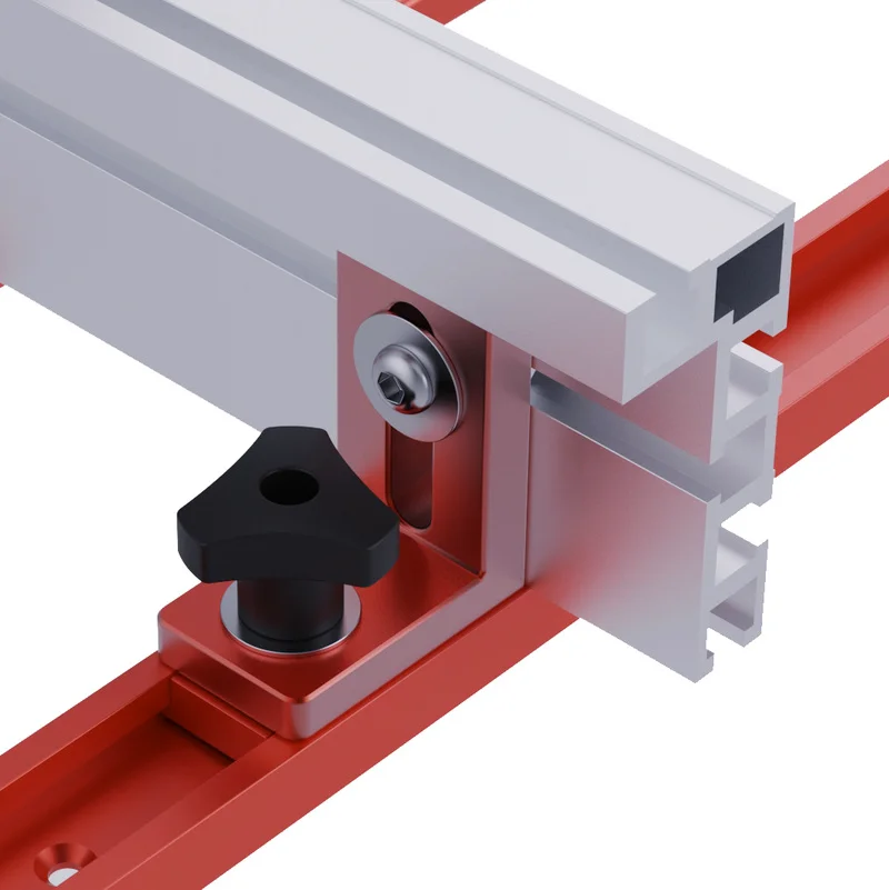 Woodworking T Slot Miter Track Miter Gauge Fence Connector Aluminium Router/Drill/Saw Table Slider Brackets Chute Stop