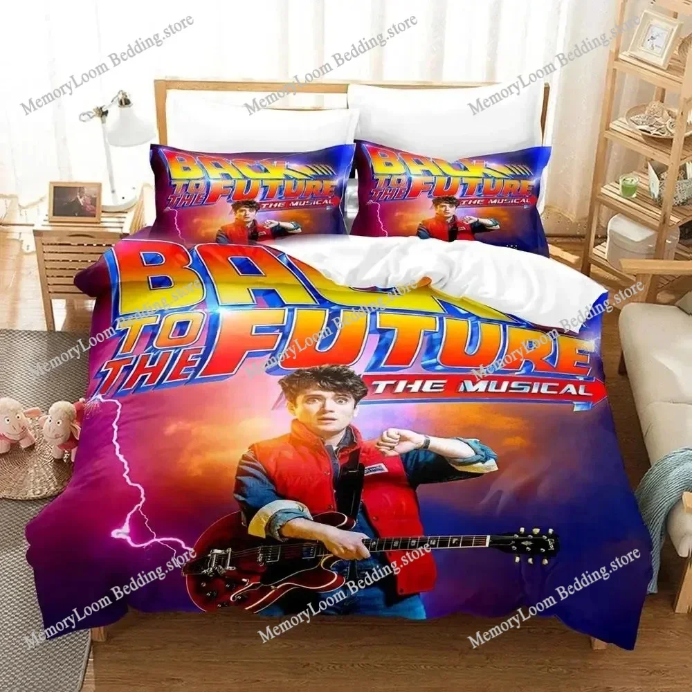 Movie Back To The Future Canary Bedding Set Duvet Cover Bed Set Quilt Cover Pillowcase Comforter king Queen Size Boys Adult