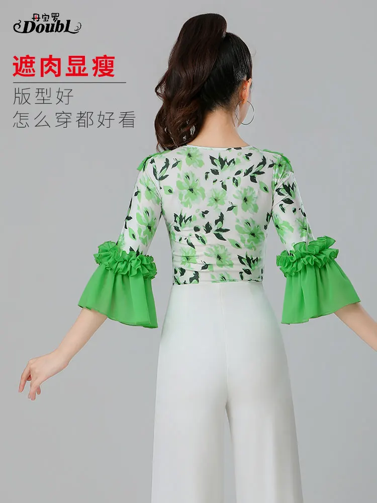 

New Latin Dance Top Modern Dance Leotard Fashion Dance Clothes Waltz Dance Wear