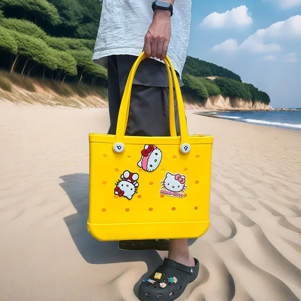 3 stücke hello kitty große Charms Bogg Tasche Zubehör Handtasche dekorative Schnalle Charms