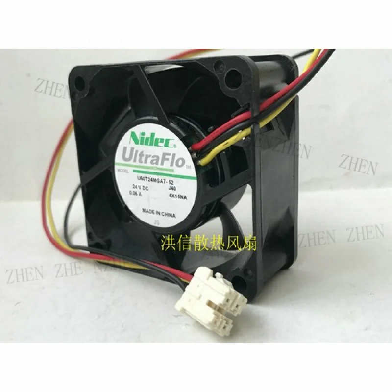 Y 1 Pc. New FOR U60T24MGA7-52 DC24V 0.06A 6025 6CM 3Pin Cooling Fan 3Pin