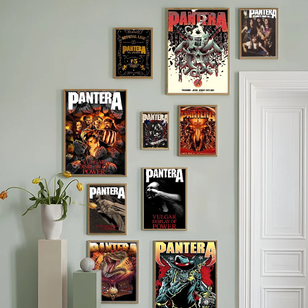 

P-Pantera F-Far B-Beyond D-Driven DIY Sticky Poster Vintage Room Bar Cafe Decor Home Decor