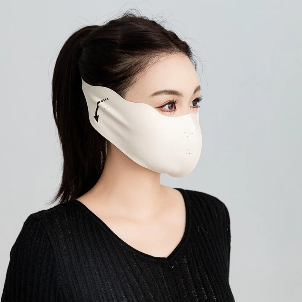 Masque facial chaud pour femmes, épais, coupe-vent, deux en un, protège-oreilles respirant, masque de cyclisme 3D, Protection des oreilles, automne et hiver