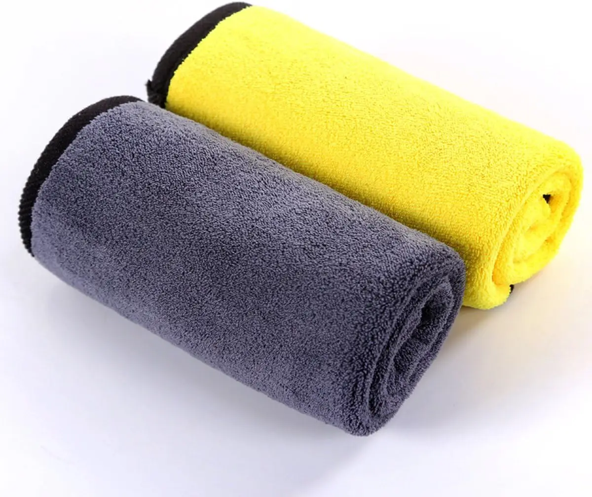 Car Microfiber Towel 10 Pack 12x24in, Large Quick Drying Cleaning Cloth for Detailing Polishing Waxing, Ultra Soft Streak Free