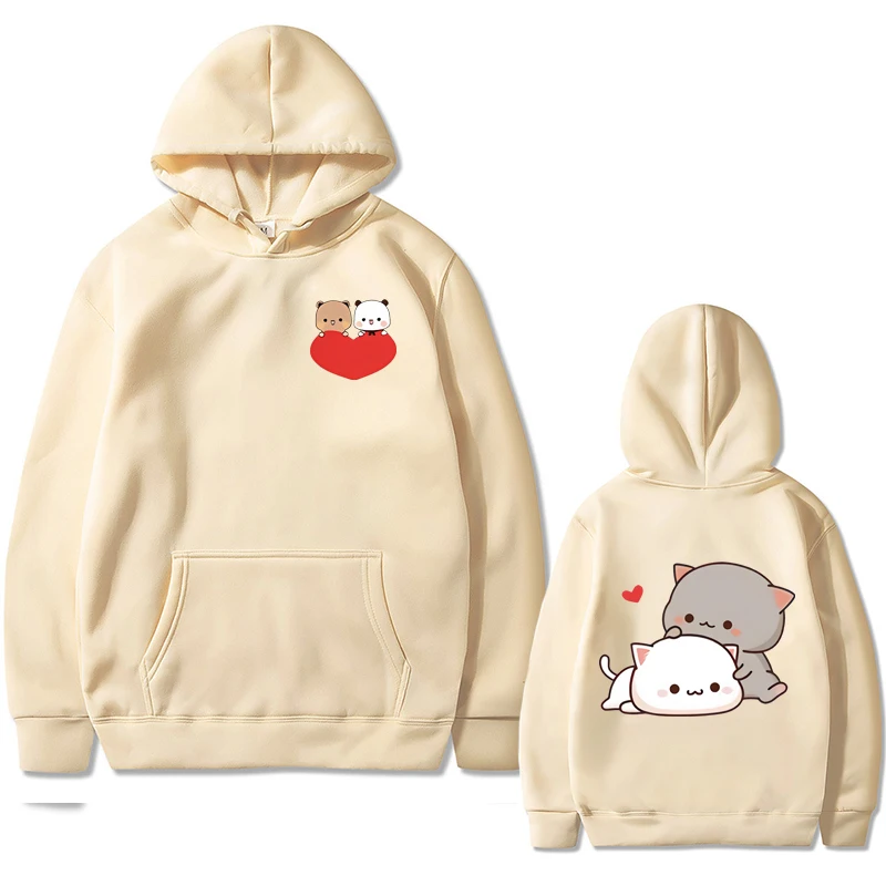 

Women's Long Sleeves Women Long Sleeves Kawaii Girl Anime Sweatshirt Fleece Harajuku Oversized Casual Pullover Cute Valentine's