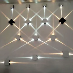 Modern minimalist creative LED square wall lamp wash wall bar KTV background wall decoration beam lamp