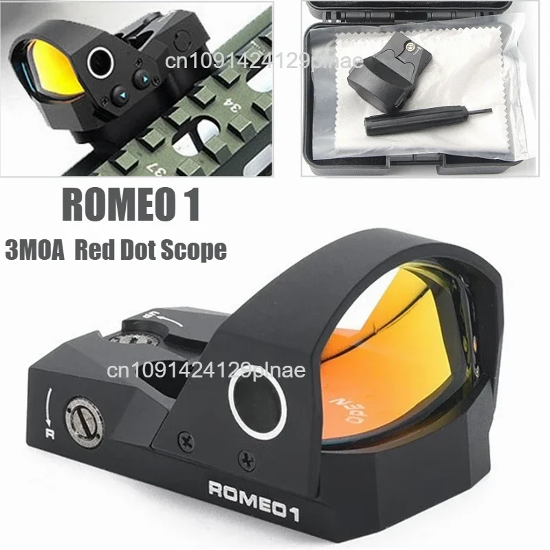 Tactical ROMEO1 Red Dot Sight 1X30MM 3MOA Mini Reflex Sights Hunting Romeo5 Sight Scope Optics Rifle Scope Accessory