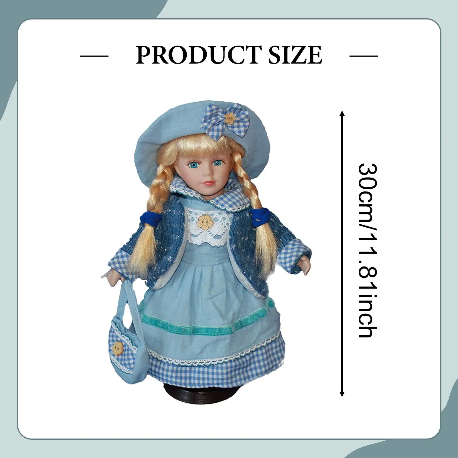 Elegant Ceramic Porcelain Doll Figure for Girls Women Collectible Home Decor Ornament Birthday Gift Tabletop Display