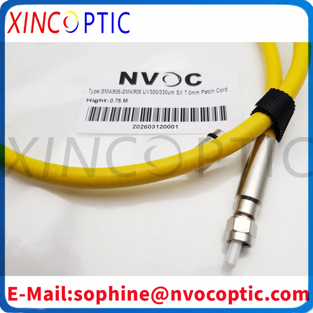 sma905-sma905-silica-ceramic-ferrule-mm-sx-300um-uv-vis~200-1100nm~022na-075m70mm-yellow-fiber-optic-patch-cord-cable