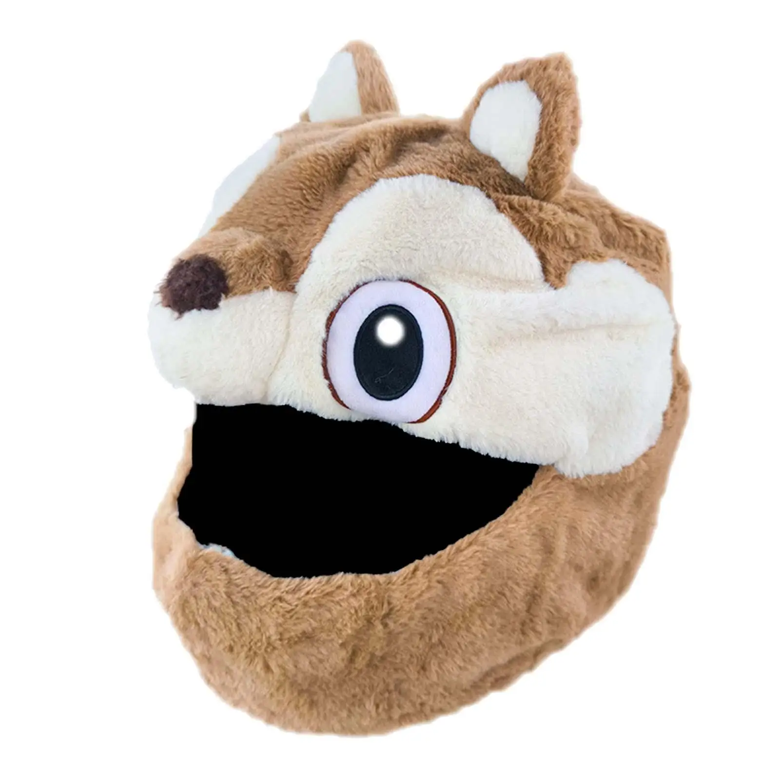 Universal Plush Fun Helmet Cover Animal Squirrel Dust Cap Full Face Protection for Motorcycle Helmet Accessory and Decoration