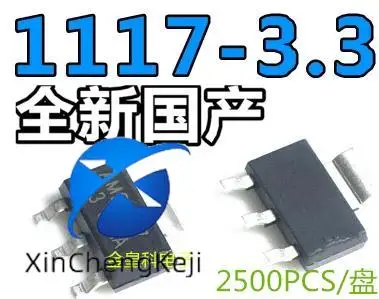 

30 шт. оригинальный новый AMS1117-3,3 В SOT223 AMS1117-3,3 источник питания IC линейная стабилизация напряжения LDO